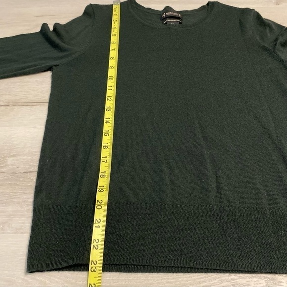 Nanette By Nanette Lepore Merino Wool Flutter Sleeve Sweater, Forest Green, Sz L - Picture 9 of 9